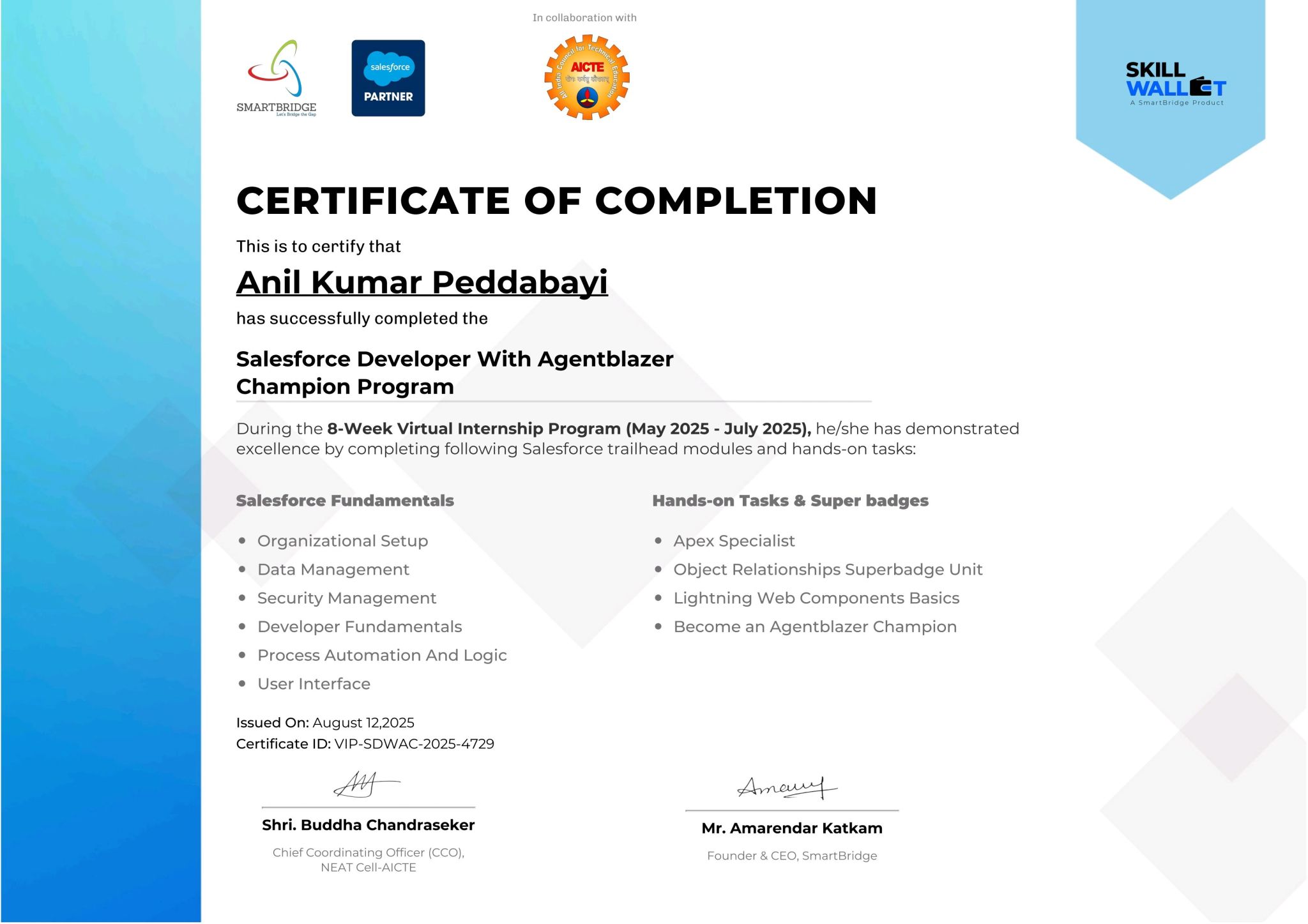 Salesforce Certificate