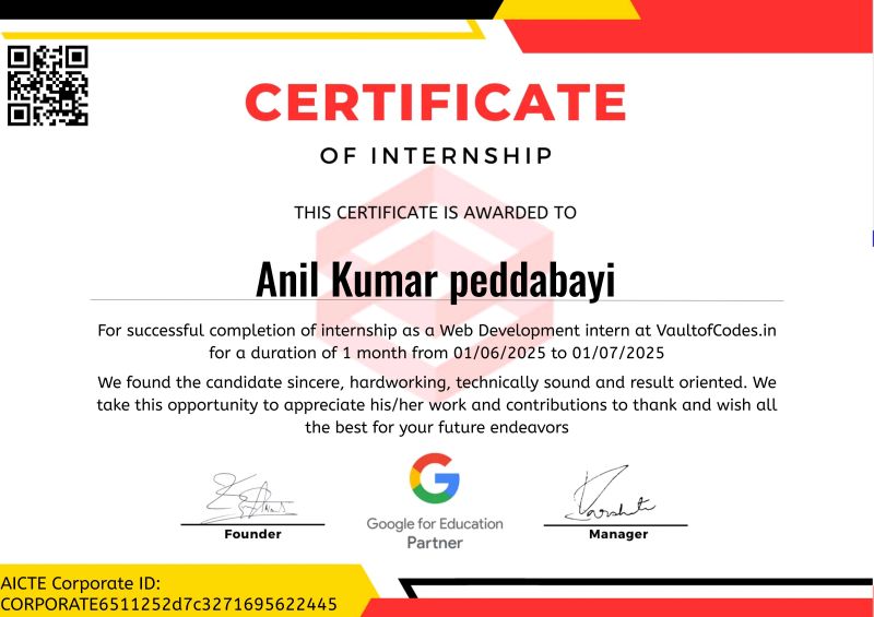 Web Development Certificate